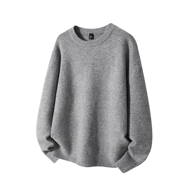 Men's Oversized Knit Sweater - Trendy High Street Pullover With Loose Fit, Korean & Hong Kong Inspired Casual Style_viptrois.com