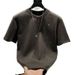 Men's Clothing Spring Men's Short Sleeve T-Shirt Heavy Duty Luxury High End Meteorite Full Rhinestone Crew Neck Custom Top For Men_viptrois.com