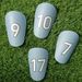 Adjustable Soccer Shin Guards With Player Number Designs (7,9,10,17) - Lightweight Plastic Leg Protection For Football, Basketball & Volleyball_viptrois.com