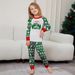 Christmas deer letter stripes Christmas family dress printed home wear pajamas_viptrois.com