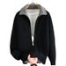 Casual Retro Barn Color-Block Turn-Down Collar Knitted Cardigan Men's Spring And Autumn Lazy Style Striped Zipper_viptrois.com