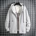 Men's Clothing Plus Size Hooded Sweatshirt With Fleece Lining Full-Zip Pullover Hoodie For Big & Tall, Oversized Casual Sportswear For Winter & Fall_viptrois.com