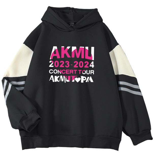 2024 Spring And Autumn Color Block High-End AKMLI New Cool Internet Celebrity Long Sleeve Sweatshirt_viptrois.com