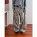 American Retro Leopard Print Scimitar Jeans Men And Women Early Autumn Silhouette Loose Lazy Loose Wide Legs Mopping The Floor_viptrois.com