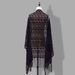 Lace Cardigan Shawl - Beach Cover-Up (Wave Lace Bikini Top, Holiday Style, Women's Fashion)_viptrois.com