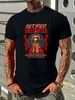 Retired Firefighter The Fire Inside Me - I Survived T-Shirt Summer Fashion Casual Soft Comfortable Top For Everyday Wear Streetwear Breathable_viptrois.com