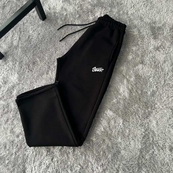 Men's Clothing Spring New Retro Loose Straight Unisex Sports Pants Letter Casual High Street Solid Color Sports Pants_viptrois.com