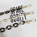 Bag Straps Acrylic Chain, Resin Chain, Two-color Acrylic_viptrois.com