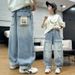 Boys Workwear Jeans Picture Color Princess Trousers New Children's Miscellaneous European And American Jeans_viptrois.com
