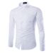 Men's Clothing Fashion Candy Color Slim Shirt Youth Solid Color Business Casual Long Sleeve Shirt_viptrois.com