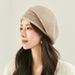 Knitted For Women, Autumn Winter, Middle-aged Korean Style, Face Slimming Beret, Warm And Versatile Woolen Artist Hat_viptrois.com