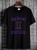 I Am A Gemini Zodiac Sign Graphic Art Twins Horosc Collaboration Backpack Large Capacity Cute Foldable Clothes Backpacks Slightly Streetwear_viptrois.com