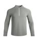 Men's Clothing Long-Sleeved Half-Zip Running Fitness Training Sports Long-Sleeved Quick-Drying Breathable Thin Stand-Up Collar Outer Suit_viptrois.com