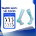 Winter Merino Ski For Men And Women, Warm High Thickened Towel Bottom Sports Hiking Socks, Long Tube Snow Socks_viptrois.com