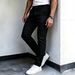 Men's Summer Slim Fit Casual Elastic Skinny Pants Solid Color Breathable Trendy Versatile Thin Suits & Blazers_viptrois.com