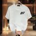 Men's Clothing Short Sleeved T Shirt Men's Fashion Brand Summer Loose Five Point Sleeves New Style Internet Celebrity Trend Ins Simple Printed Tops_viptrois.com