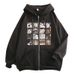 2022 Zipper Sweatshirt New 16 Grid Cat Youth Hoodie Unisex Jacket Top_viptrois.com