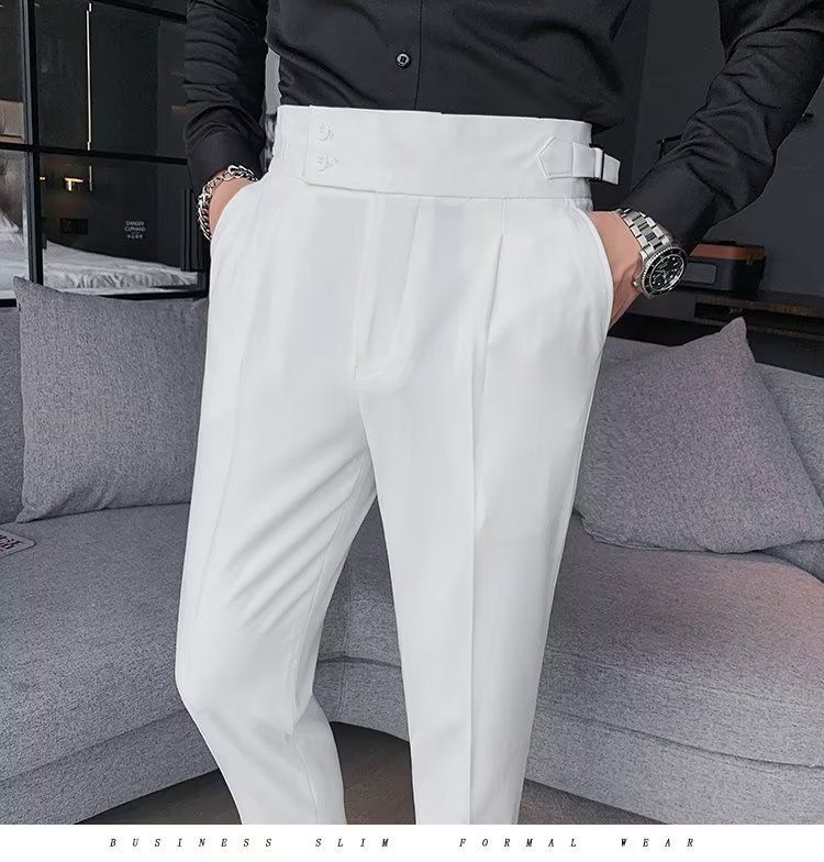 Men's Clothing Ins Temperament Versatile Casual Trendy Men's Nine Point Trousers Youth Popular Loose Type_viptrois.com