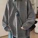 Pure Two-Piece Long Sleeve T-Shirt Knitted Polo Men's Loose Fit Plus Size Spring Autumn Turn-Down Collar Sweatshirt_viptrois.com