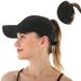 Errcom Ponytail Baseball Cap Women's Summer Adjustable Quick Drying Mesh Breathable Baseball Cap Unisex Criss Cross Hats Sports Hat_viptrois.com
