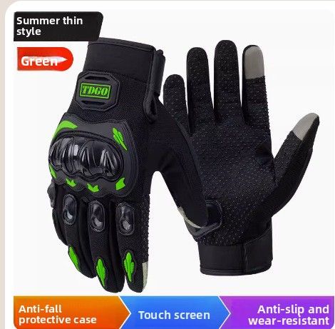 Retro Men's And Women's Riding Summer Half-finger Breathable Knight Locomotive Off-road Gloves Anti-drop Four-season Touchscreen_viptrois.com