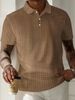 Men's Clothing American New Products Hot Sale Summer Men's Heavy Corduroy Simple Casual Business Loose POLO Shirt Short Sleeve_viptrois.com