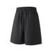 Men's Clothing Summer Men's Solid Color Five-Point Pants Loose Fit Thin Straight Leg Casual Outdoor Beach Fashionable Plus Size_viptrois.com