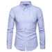 Men's Slim Fit Handsome Striped Long-sleeved Shirt Large Size Fashion Casual Cardigan Shirt_viptrois.com