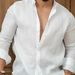 Men's Solid Cotton Linen Casual Shirts In Multiple Colors For Young People Regular Fit Half Sleeve Shirt For All Seasons_viptrois.com