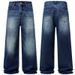 Men's Clothing High Street Washed Old Fashion Jeans Mopping Style Cleanfit Loose Straight Pants_viptrois.com