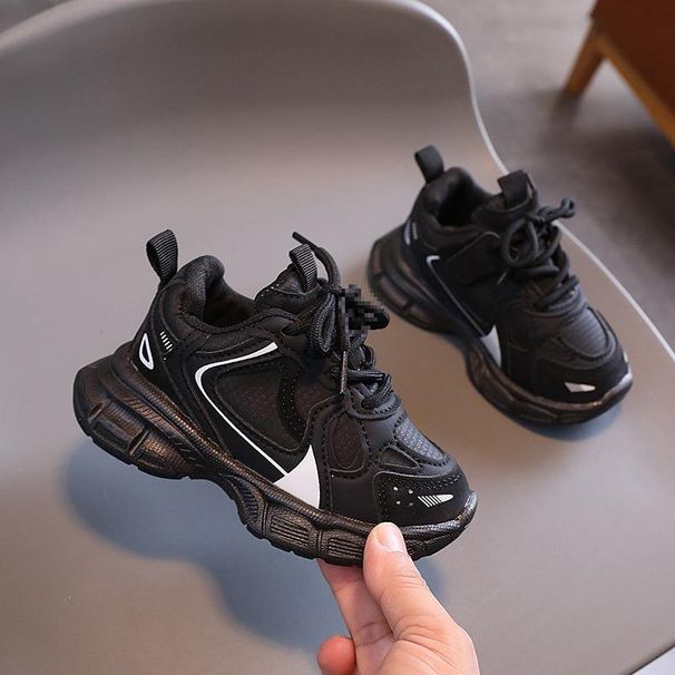 Boys And Girls Shoes Children's Sports Dad Shoes Spring And Autumn New Autumn Leather Fashion Boys Casual Shoes_viptrois.com