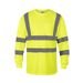 Men's Clothing Hot Selling Reflective Clothing T Shirt Breathable Long Sleeved Labor Protection Work Clothes Construction Mine Warehouse Work Clothes_viptrois.com