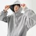 Half Zip Hoodie Men's Winter Vibe Trendy Brand Solid Color Hoodie Casual Versatile Couple Sports Jacket_viptrois.com