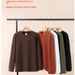 Men's 10A Anti-Bacterial Anti-Static Thermal Base Layer T-Shirt – 320g Brushed Dralon Long Sleeve Tee For Autumn (Slim Fit, Moisture-Wicking)_viptrois.com