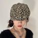 New Leopard Print Beret Forward Women In Spring Summer, Versatile Duckbill Hat For Showing Off Face, Small Casual Duck_viptrois.com