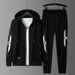 Men's Clothing Spring and Autumn Sports Suit Men's Fashion Brand Hooded Sweater Casual Plus Size Suit Men's Handsome Two piece Suit_viptrois.com