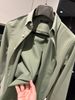H Brand Men's Long-Sleeve Shirt Olive Green. The Fabric Is Thick Suitable For Wearing In Spring, Autumn, And Winter_viptrois.com