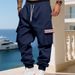 Men's Heavyweight Fleece-Lined Casual Cargo Pants For Winter - High Street Outdoor Workwear With Stylish Design_viptrois.com