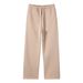 Men's Fleece-Lined Sweatpants – 350g Cotton Blend Joggers (Relaxed Fit, Straight Leg, High-Street Casual Pants For Winter, S-XXL)_viptrois.com