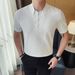 Xiaohongshu Recommends New High-quality Men's Short-sleeved Casual T-shirts, Solid Color Versatile Slim-fit Two-piece T-shirts_viptrois.com