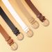 New fashionable and versatile women's belt, simple high-end pin buckle belt for women with jeans belt _viptrois.com