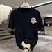 Men's Clothing Cotton Colorful Rubik's Cube Printed Short Sleeved T Shirt Casual Loose Men And Women Couple Trendy Round Neck Versatile Top_viptrois.com