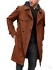 Men's Clothing Spring And Autumn New Solid Color Long-sleeved Windbreaker Men's Lapel Slim Double-breasted Casual Jacket_viptrois.com