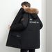 Men's Clothing cotton Jacket Winter Thickened Youth Mid Length Winter Coat Parka_viptrois.com