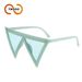Two Circles New Oversized Inverted Triangle Frame Sunglasses Trend Party Funny Sunglasses T1339_viptrois.com