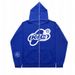 Hooded Sweater, Men's Solid Color, Fashionable Brand, Full Matching, Sports Top, Loose Casual Sweatshirt Jacket, Women's Style_viptrois.com