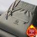 Luxury Men's Casual Pants Fleece Lined Loose Straight Leg Sports Winter Plus Size Versatile New Style_viptrois.com