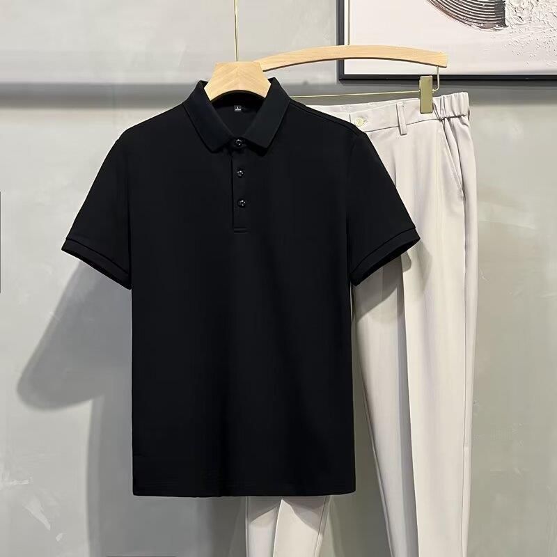 Men's Premium Pique Polo Shirt – Breathable Short-Sleeve Business Casual Top (M-Xxxxl, 10 Colors, Lightweight & Quick-Dry)_viptrois.com