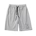 Men's Waffle Pattern Shorts With Bear Print - Casual Breathable Summer Shorts For Street Style_viptrois.com