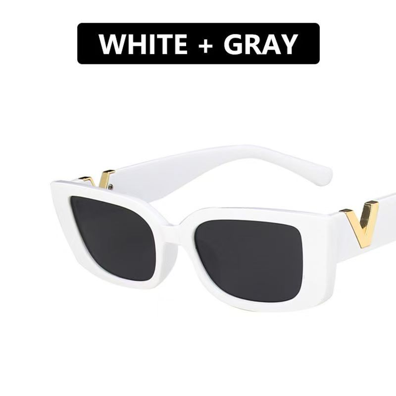 Sunglasses V Small Frame Square Fashion Trend Women's Sunglasses Retro Street Walker_viptrois.com